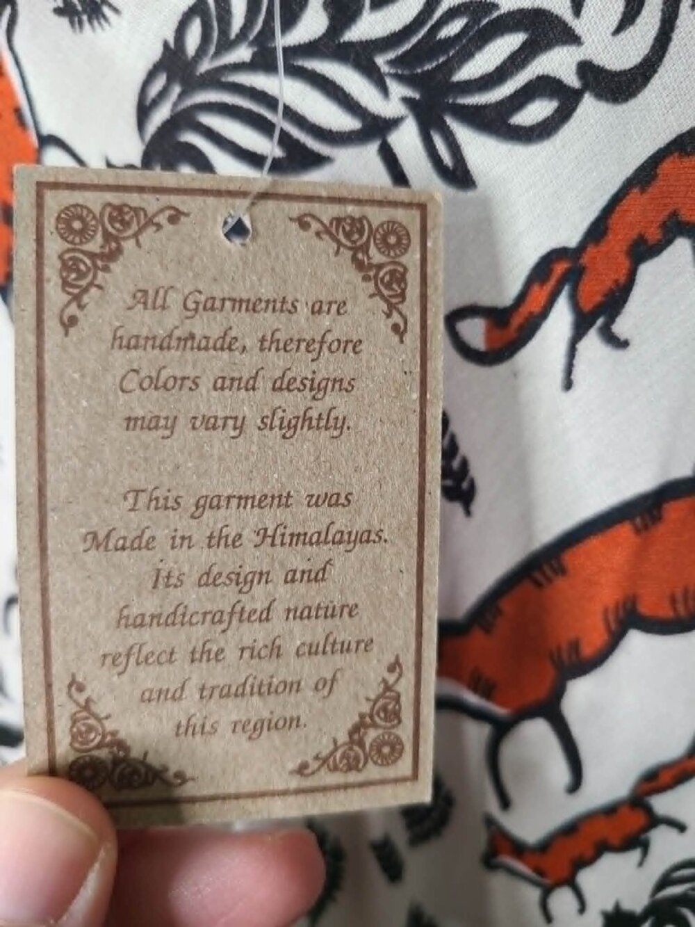 Handmade fox print dress - Picture 5 of 5